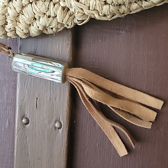 Tommy Bahama Straw Woven Clutch - Picture 3 of 5